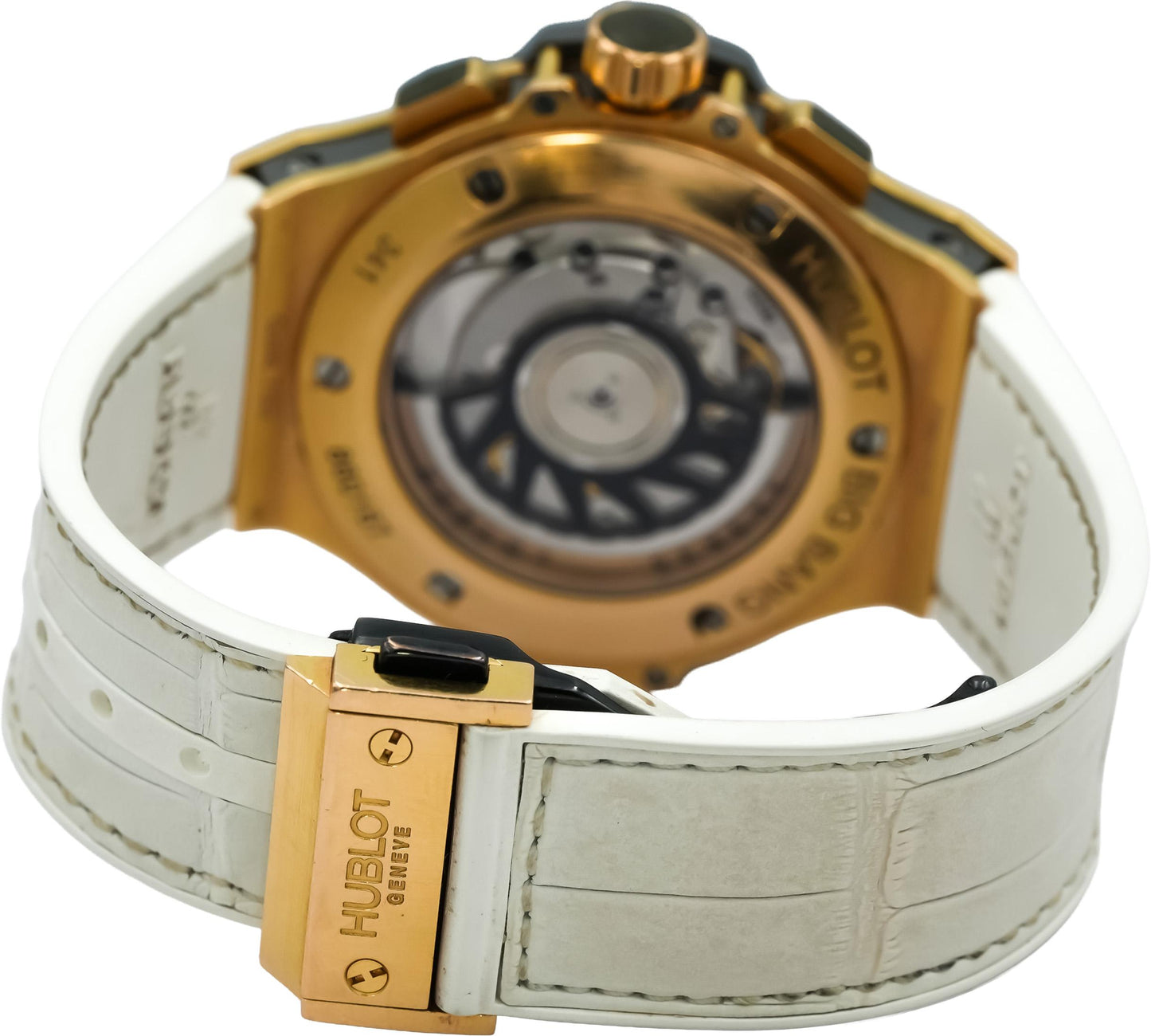 HUBLOT 18k Rose Gold Big Bang Automatic Watch w/ Factory Diamond Bezel Model 341