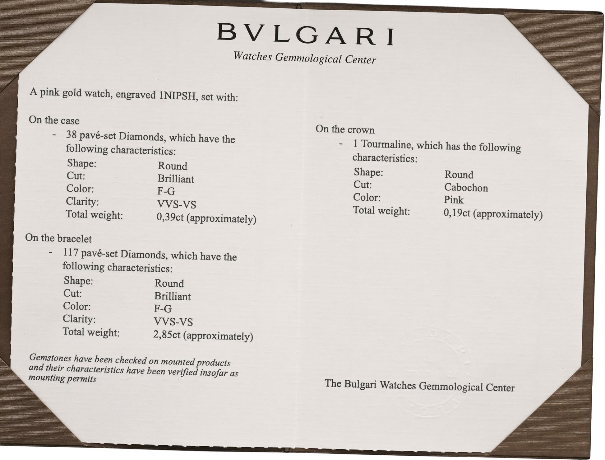 BVLGARI 18k Rose Gold Serpenti Seduttori All Factory Ladie's Watch w/ B & P $55k