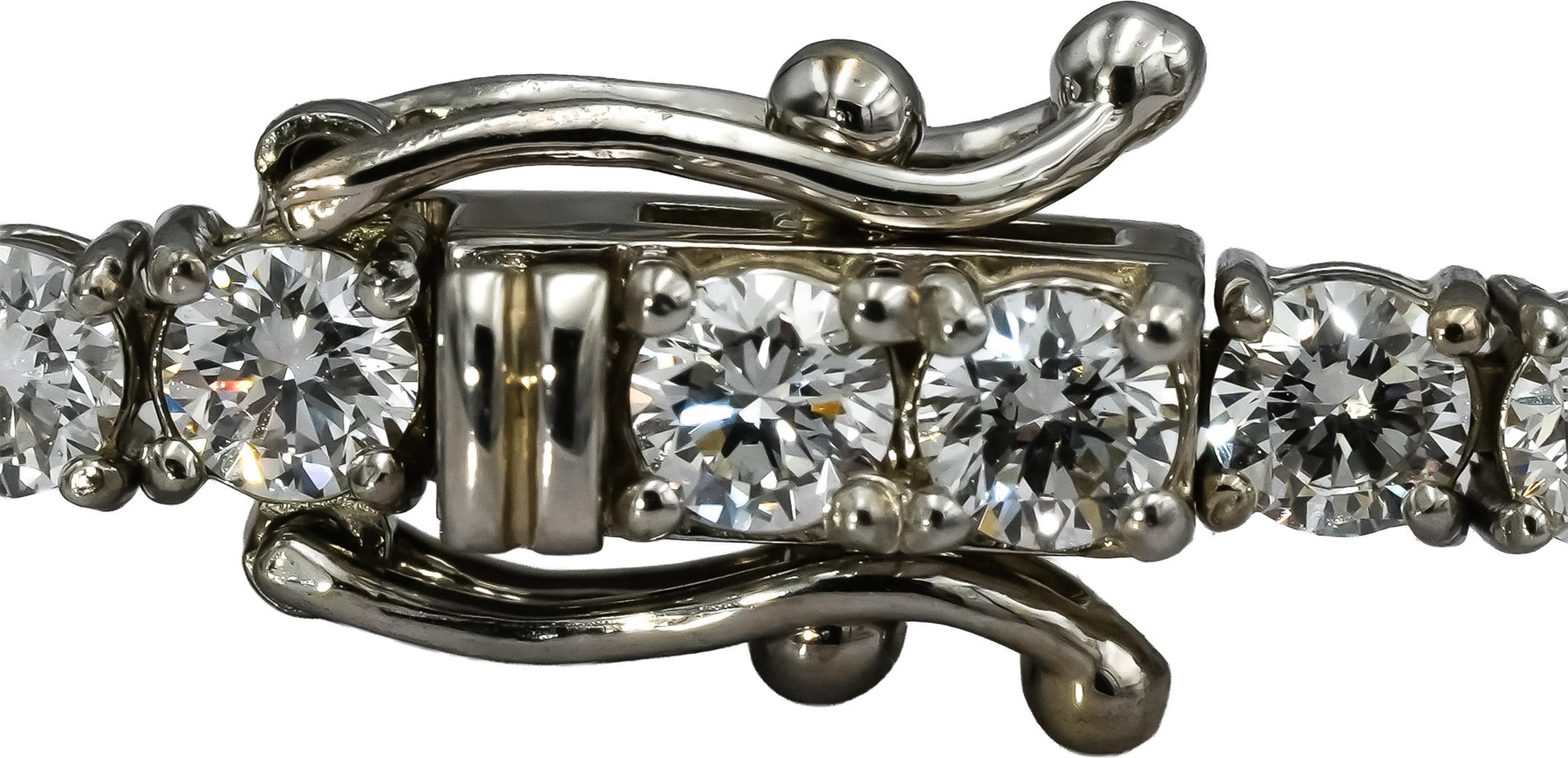 14k White Gold VS Lab-Grown Diamond Tennis Bracelet 8.86CT