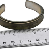 TIFFANY & CO. Sterling Silver Titanium 1837 Narrow Cuff Bracelet