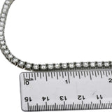 14k White Gold VVS-VS/D-F Round Lab-Grown Diamond Tennis Necklace 24.86CT