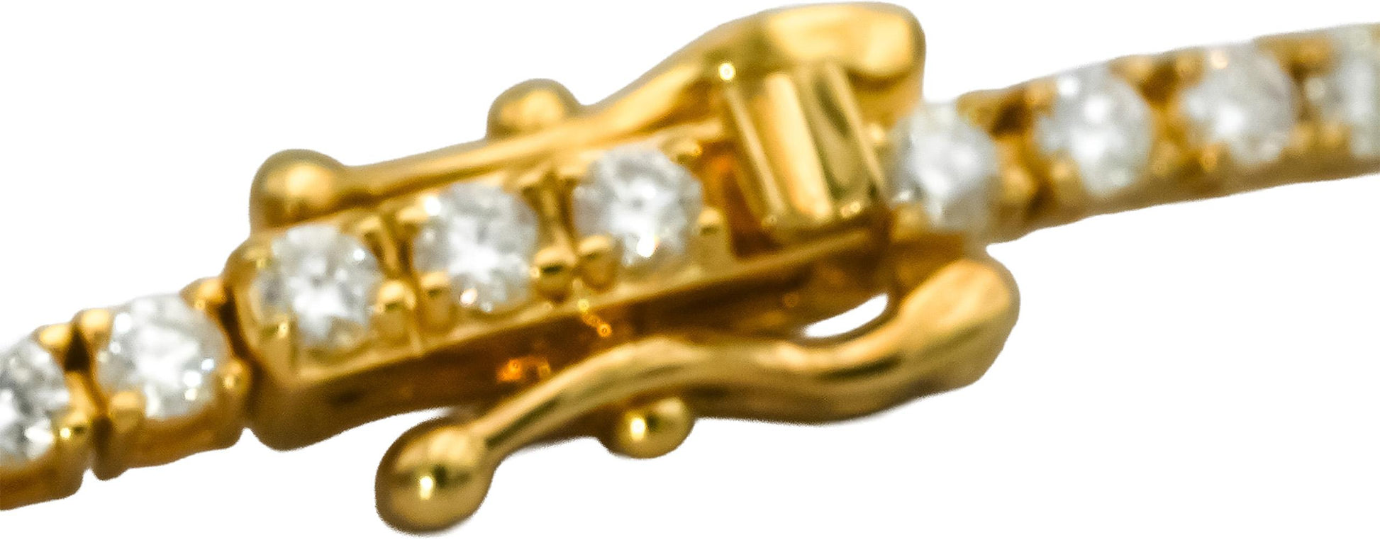 14k Yellow Gold Round Natural Diamond Tennis Bracelet 1.66CT