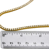 14k Rose Gold VS Round Lab-Grown Diamond Tennis Necklace 9.49CT