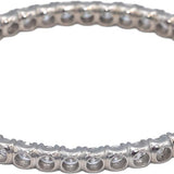 18k White Gold VS Round Diamond Oval Inside Out Hoop Earrings 5.75CT