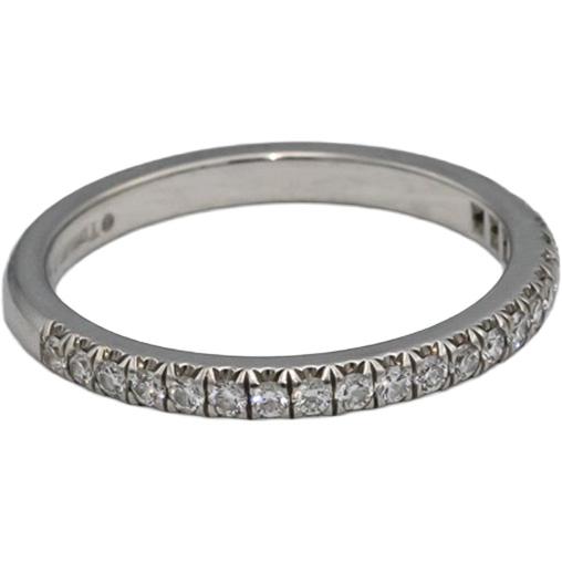 TIFFANY & CO. Platinum VS Diamond Soleste Band Ring 0.17CT Size 5.5 3400 Retail