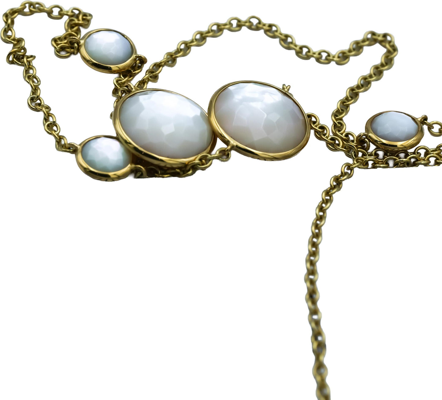 IPPOLITA 18k Yellow Gold Rock Candy Mother of Pearl Necklace 37.25in