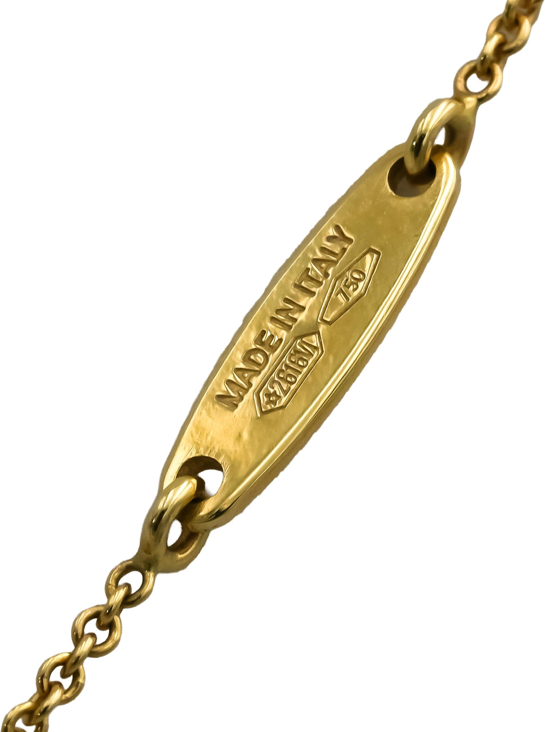MARCO BICEGO 18k Yellow Gold Interlocking Circles Pendant Necklace