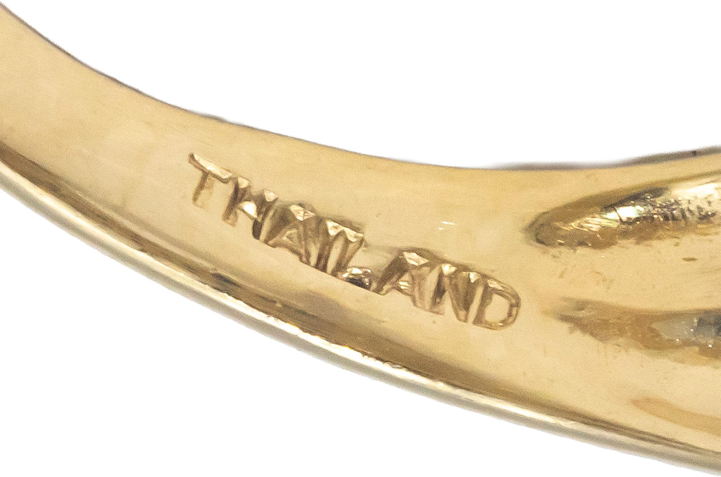 14k Yellow Gold 1.0CT Round Cut Blue Sapphire Crossover Ring Size 8