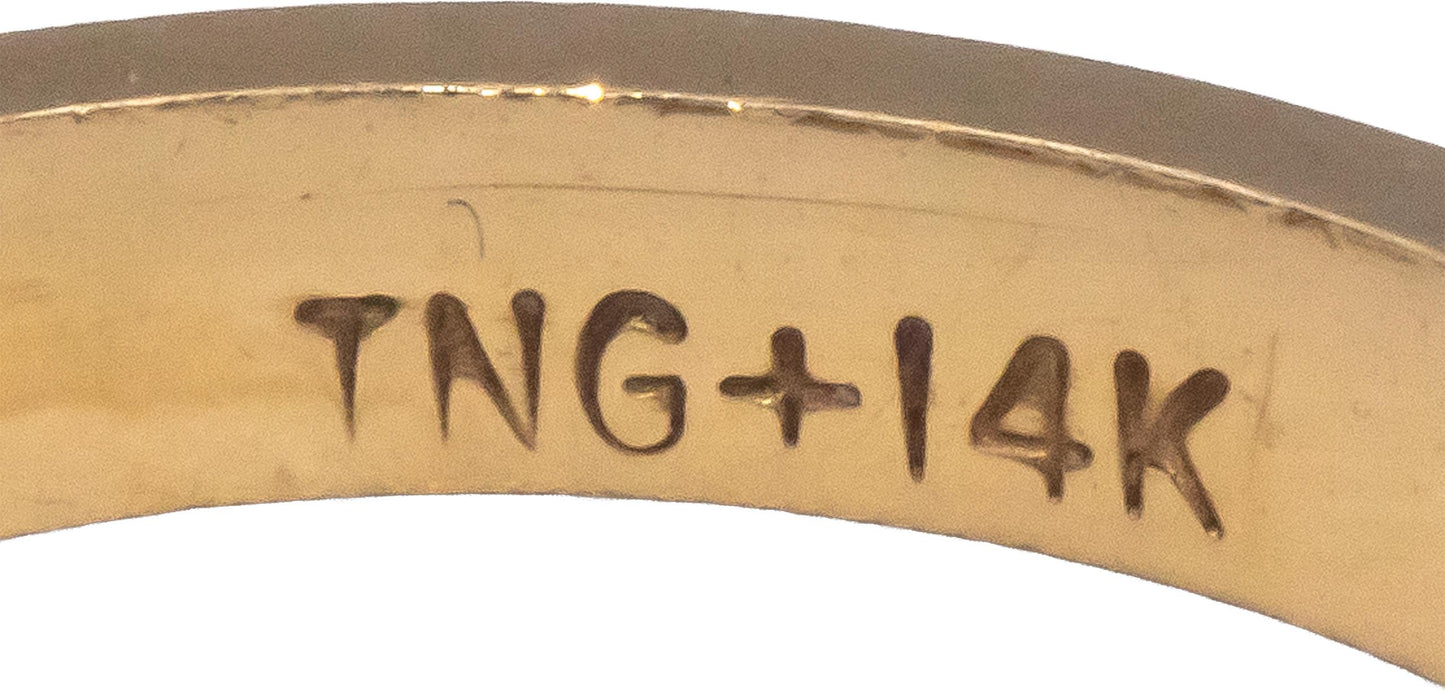 14k Yellow Gold 0.50CT VS Baguette Cut Diamond Band Ring Size 5.75