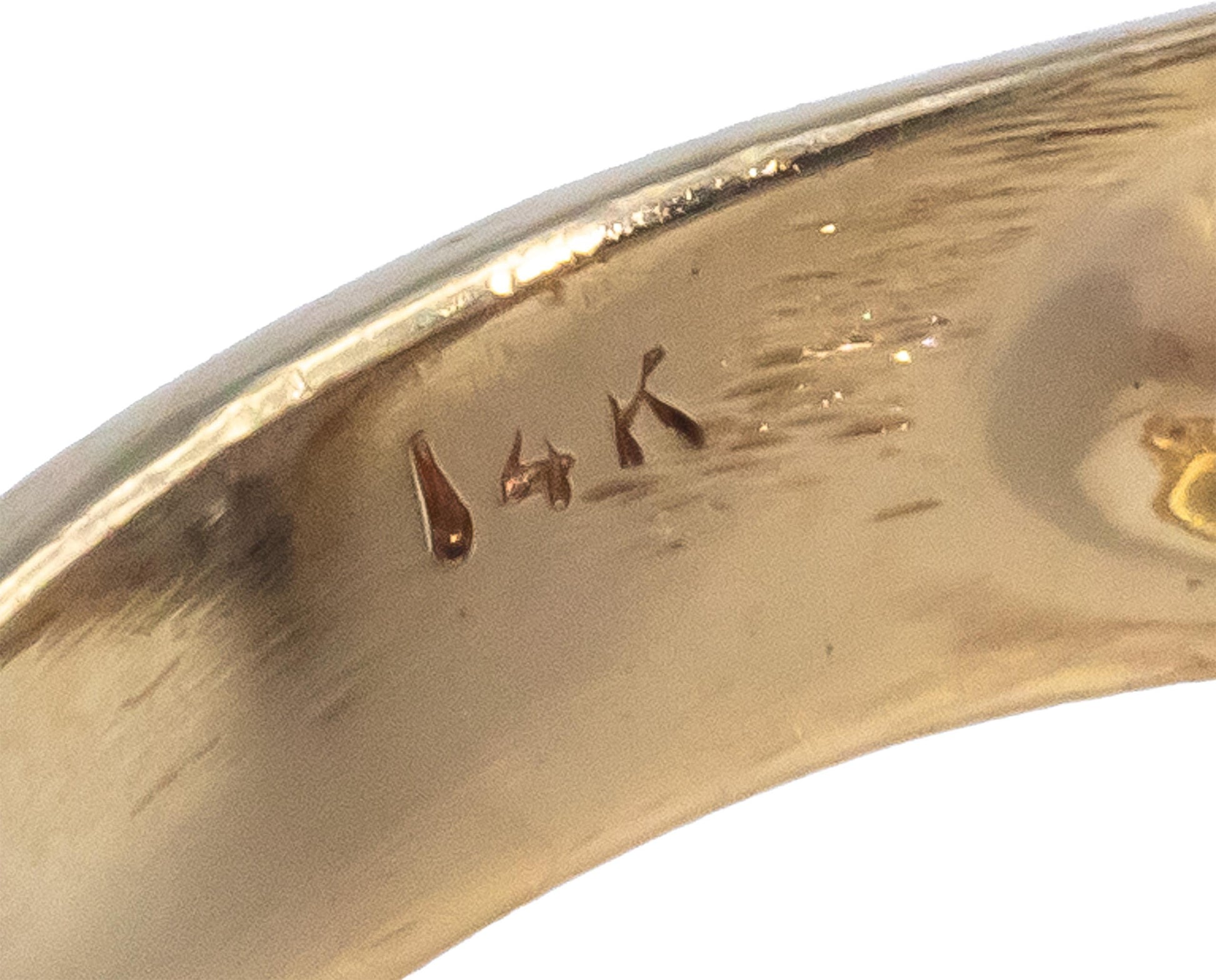 14k Yellow & White Gold 0.70CT VS Round Cut Diamond Cocktail Ring Size 6