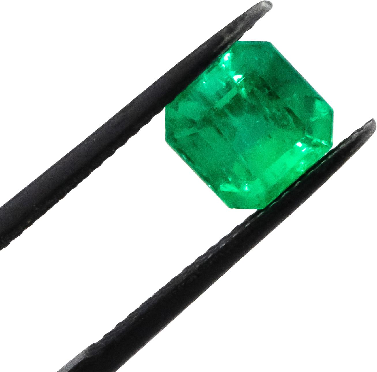 GIA Certified Natural Colombian Emerald Octagonal Cut Loose Stone 2.31CT
