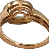 LE VIAN 14k Rose Gold Diamond and Aquamarine Ring 2.33CT Size 8.75