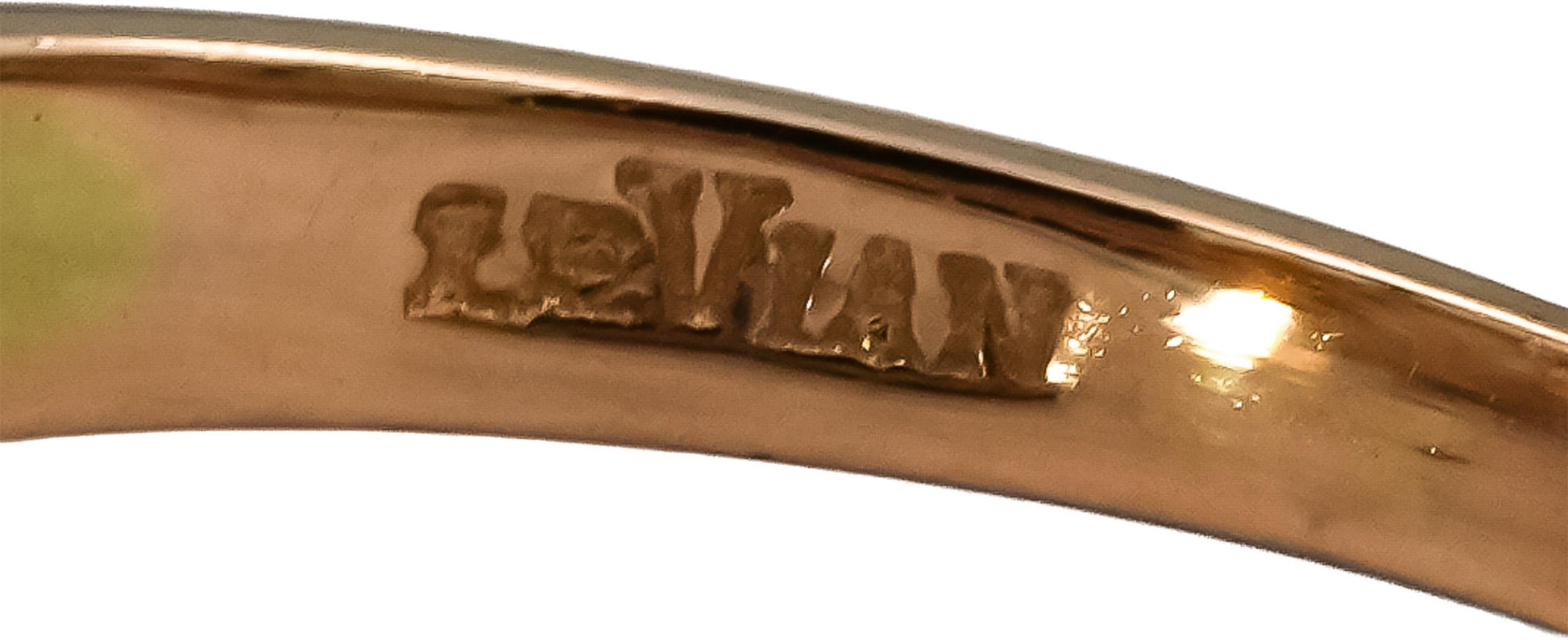 LE VIAN 14k Rose Gold Diamond and Aquamarine Ring 2.33CT Size 8.75