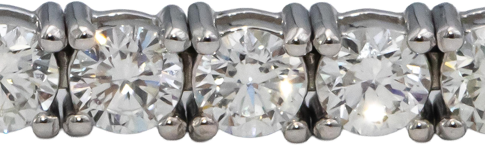 14k White Gold VS Round Diamond Tennis Bracelet 4.93CT
