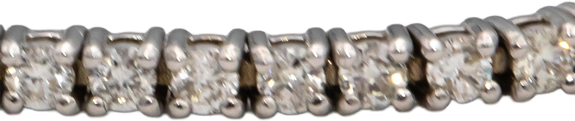 14k White Gold Round Diamond Tennis Bracelet 1.90CT