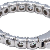 14k White Gold VS Round Diamond Inside Out Hoop Earrings 4.49CT