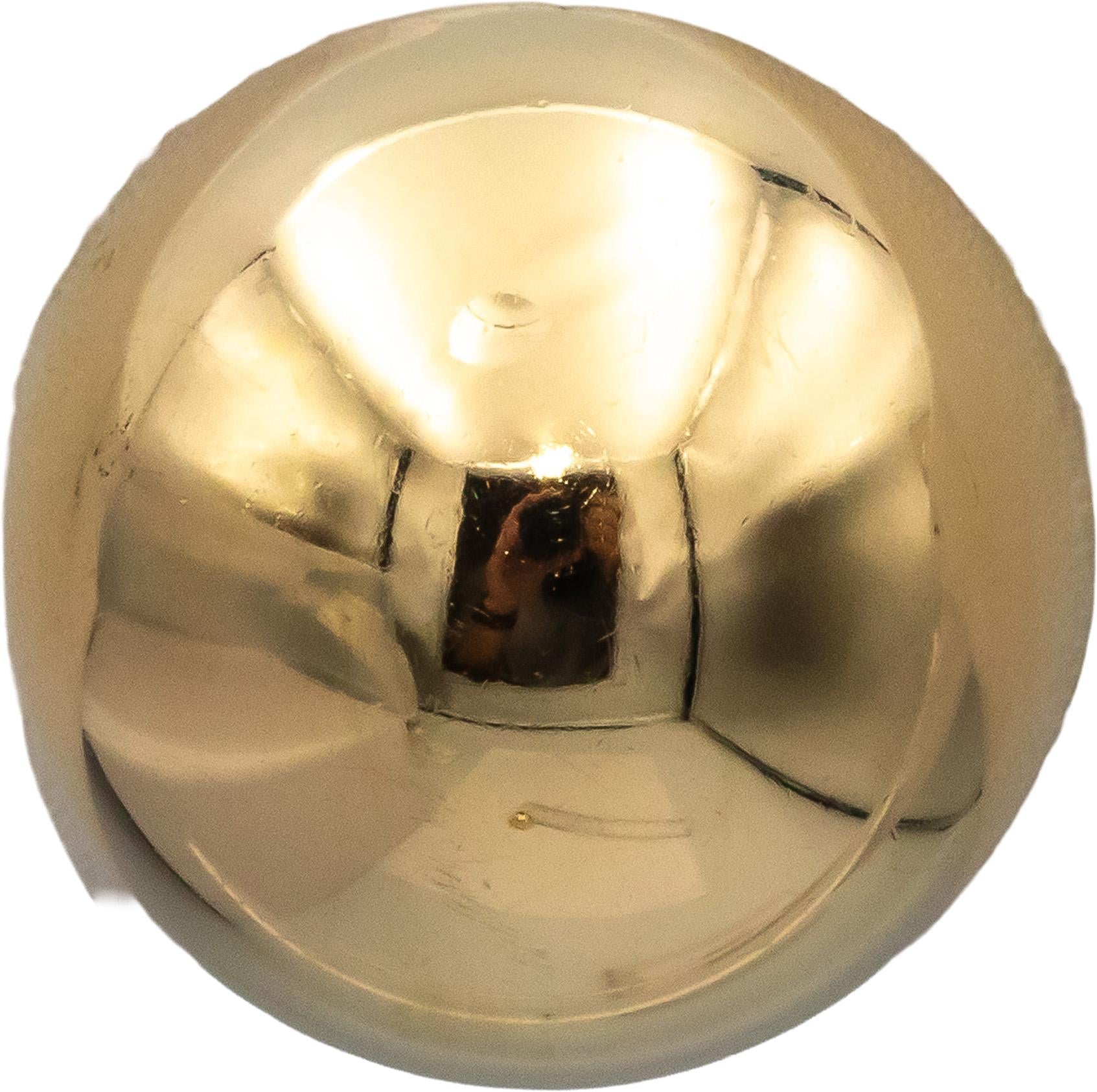 TIFFANY & CO. Vintage 14k Yellow Gold Button Clip-On Earrings