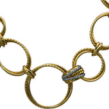 DAVID YURMAN 18k Yellow Gold Diamond Crossover Convertible Necklace & Bracelet