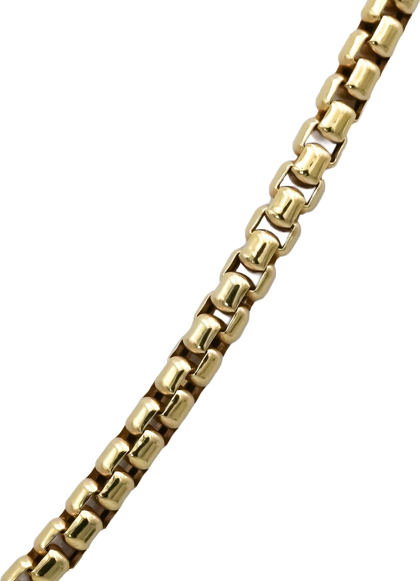 DAVID YURMAN 18k Yellow Gold Box Chain Necklace 2.7mm Wide 20in Long 4650 Retail