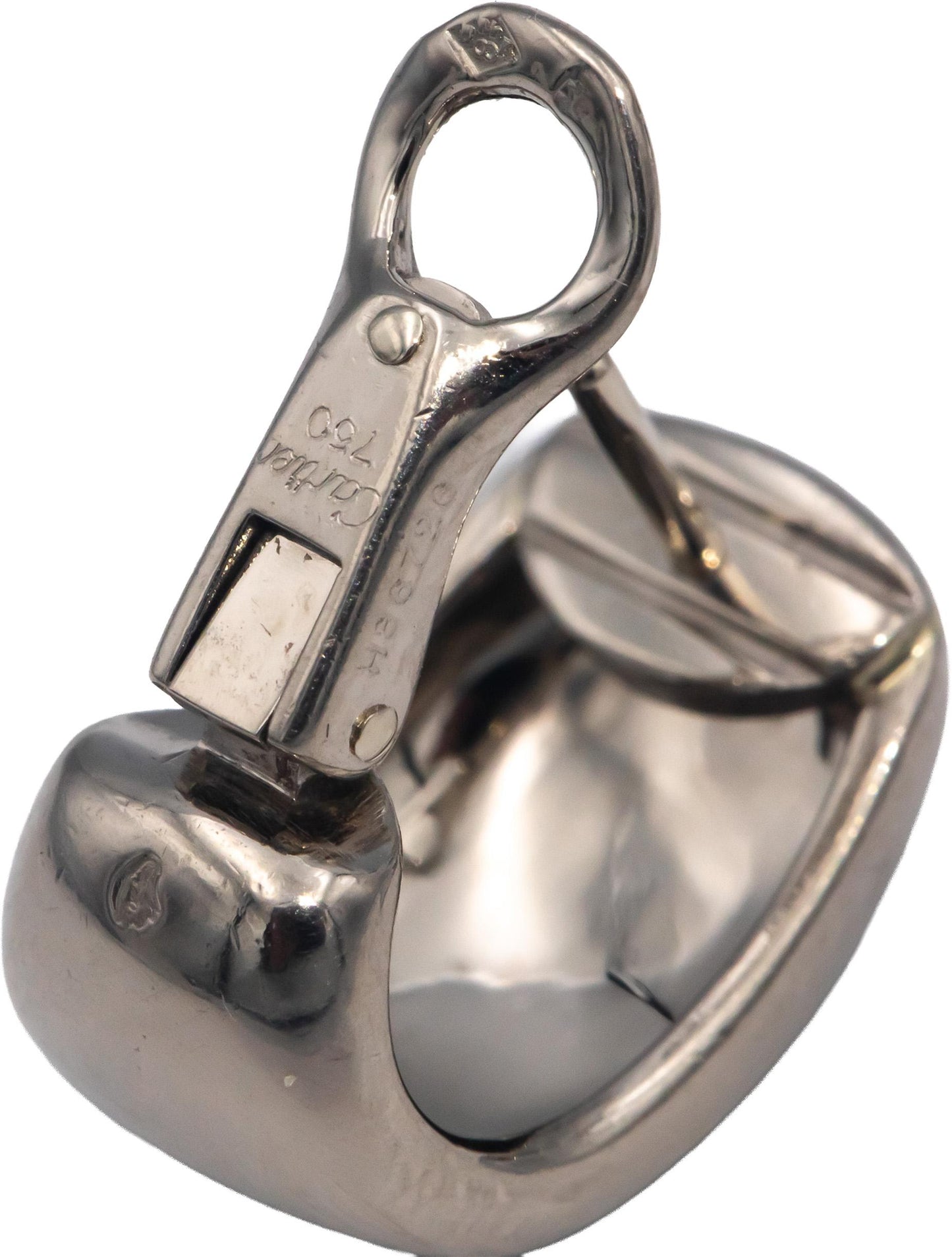 CARTIER 18k White Gold Jewelry Nouvelle Vague Earrings