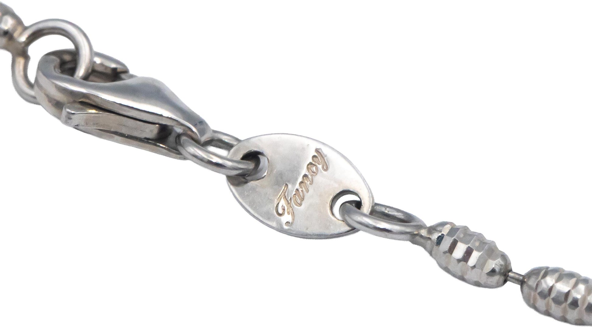 Italy 14k White Gold Round Diamond Open Heart Pendant Necklace 0.70CT