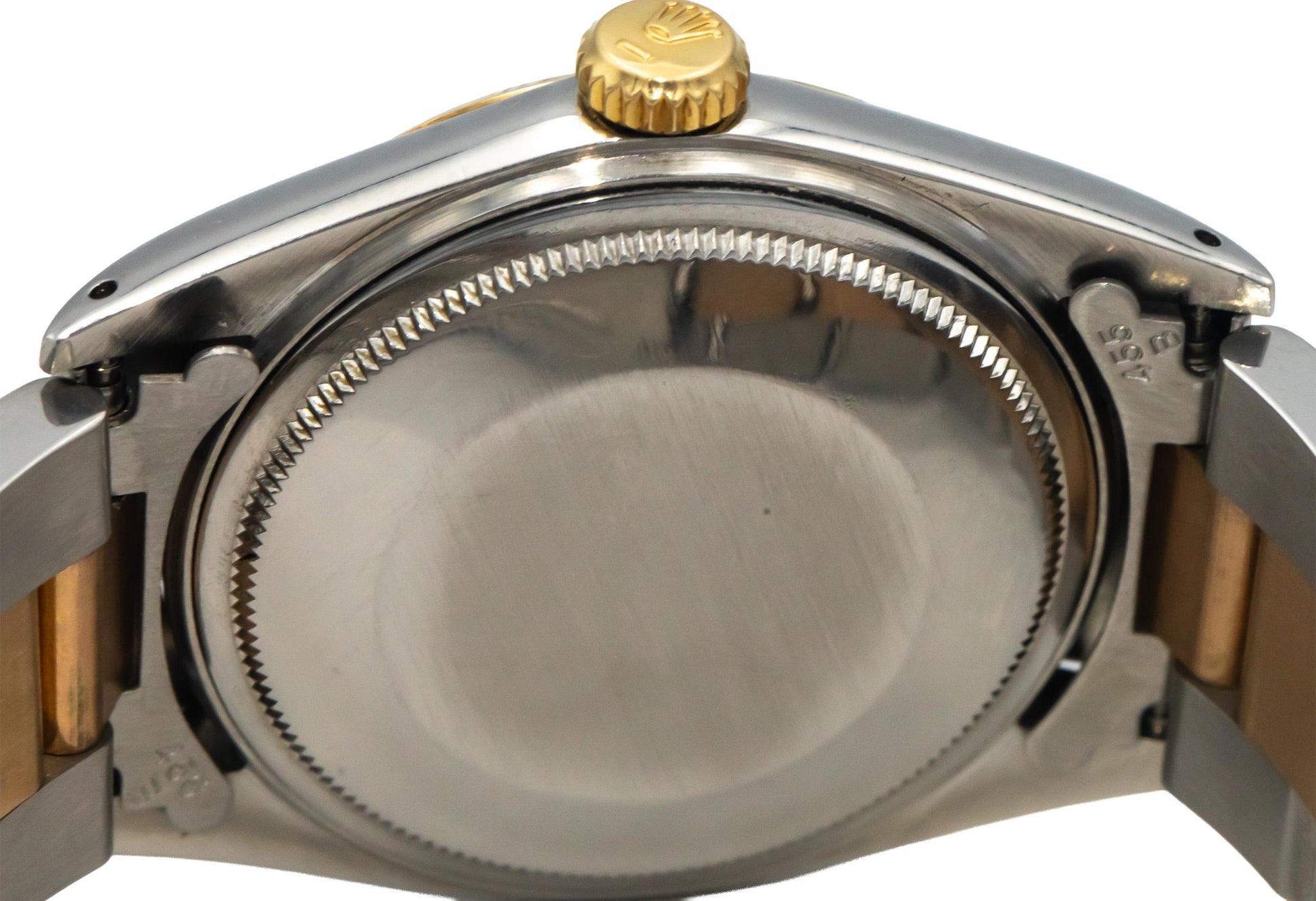 ROLEX 18k Gold Stainless Steel Datejust 1601 Custom Bracelet Automatic Watch