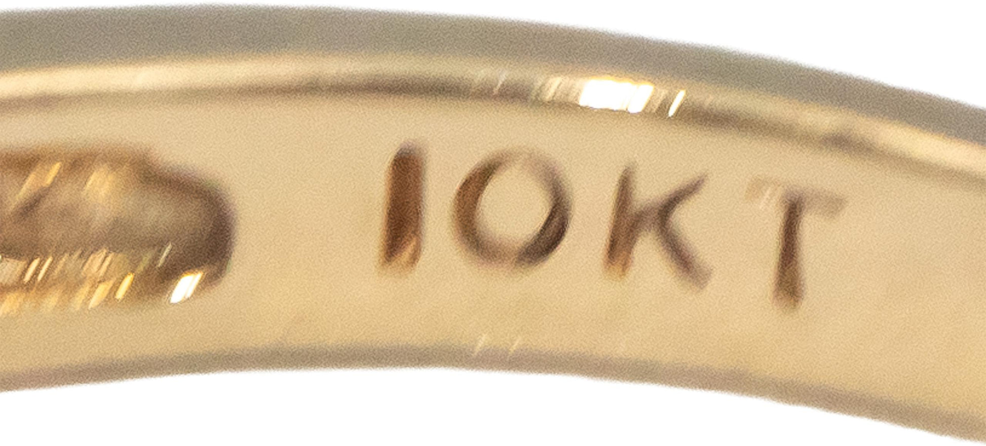 Diamond Round Cut 10k Yellow Gold Three-Stone Trilogy Ring 0.75CT Size 9.5