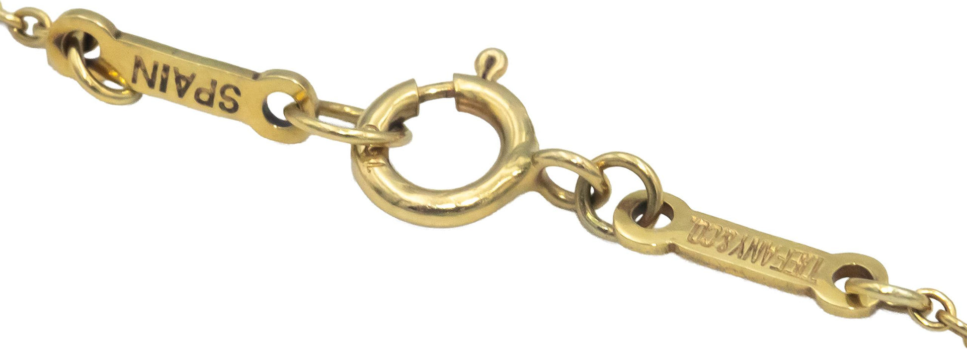 TIFFANY & CO. 18k Yellow Gold Elsa Peretti Open Heart Pendant Necklace $2700