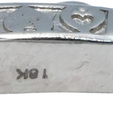 18k White Gold VS Round Diamond Inside Out Circle Hoop Earrings 7.33CT