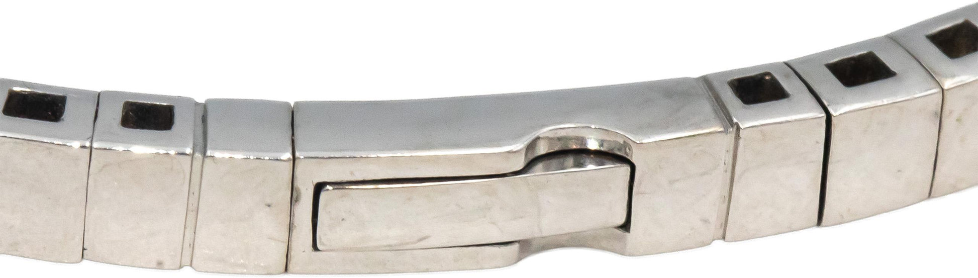 14k White Gold Round Diamond Flexible Bangle Bracelet 4.83CT