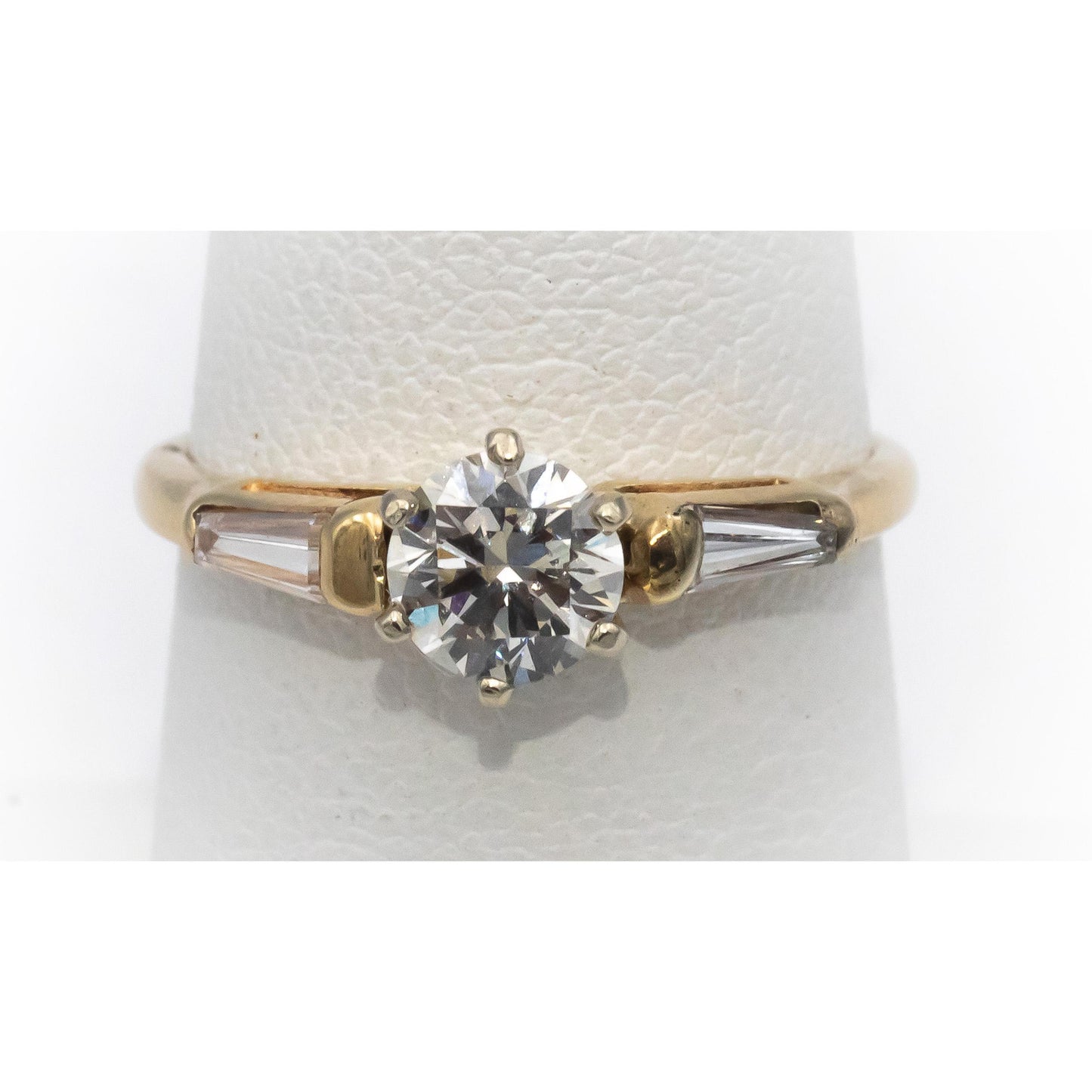 14k Gold & Platinum VS Lab-Grown & Natural Diamond Engagement Ring 0.83CTW