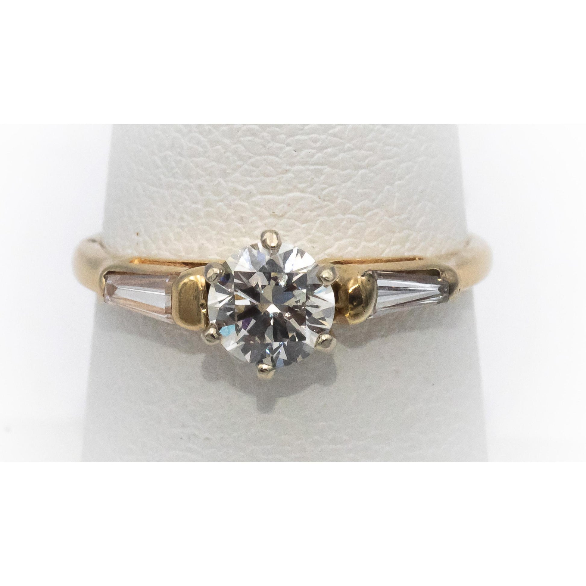 14k Gold & Platinum VS Lab-Grown & Natural Diamond Engagement Ring 0.83CTW