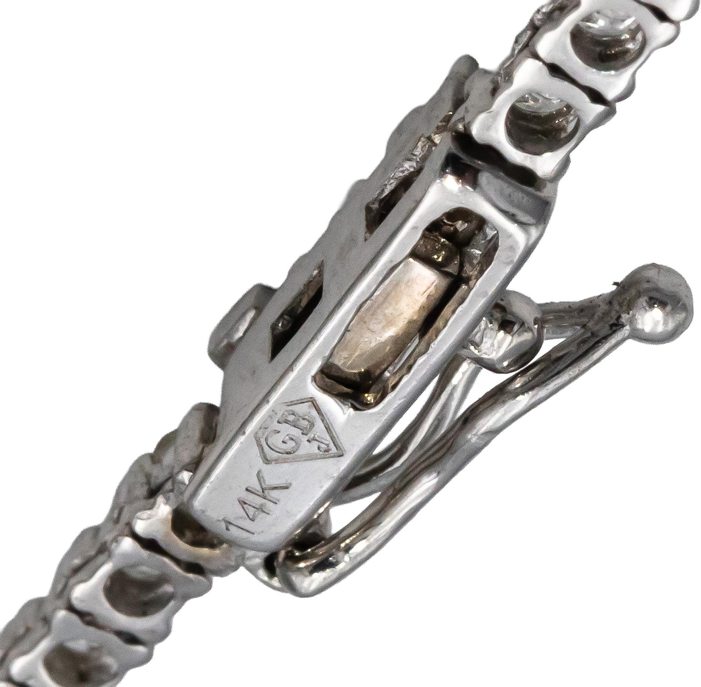14k White Gold VS Round Diamond Tennis Necklace 5.59CT