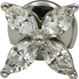 TIFFANY & CO. Victoria Marquise Diamond Platinum Large Size Stud Earrings 1.62CT