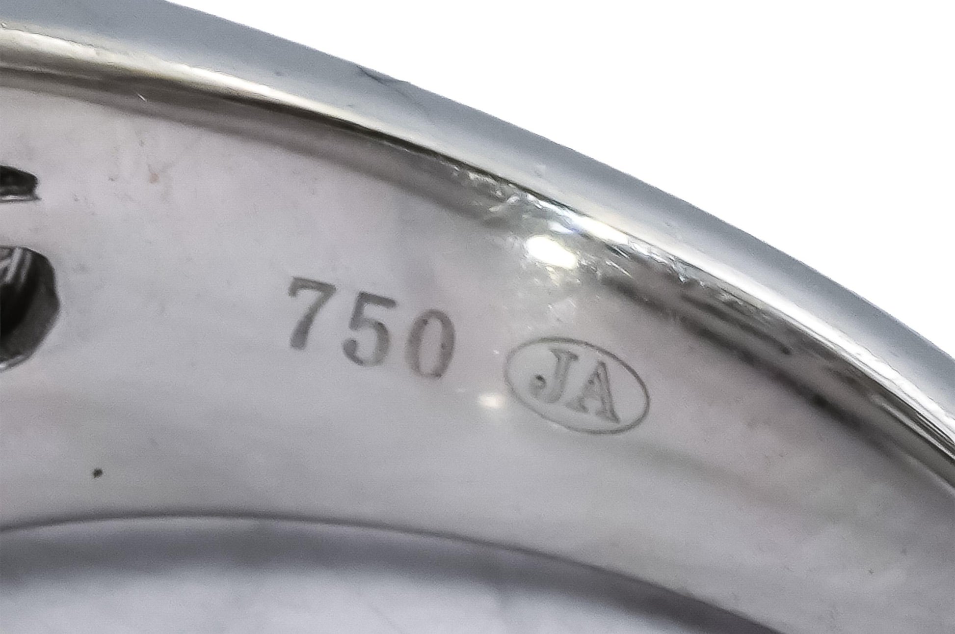 18k White Gold Blue Sapphire and Diamond Cocktail Ring 3.10CTW Size 6.75