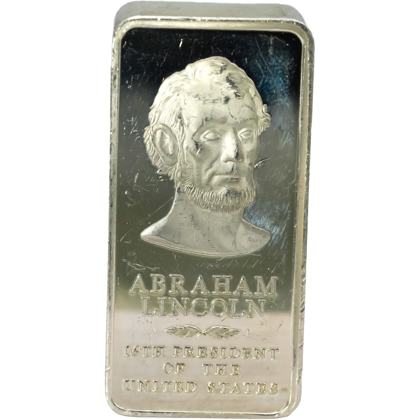 Sterling Silver Abraham Lincoln Art Bar Ingots Collection 2500 Grains 164.21g
