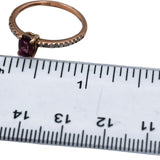 10k Rose Gold Diamond and Pink Sapphire Ring 0.50CT Size 6.75