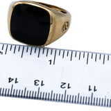 EFFY 14k Yellow Gold Cabochon Black Onyx Ring Size 9.25