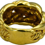 DAVID YURMAN 18k Gold Woven Collection Cable Ring 13.0mm Wide 5400.00 Retail