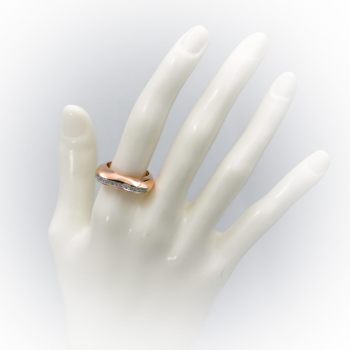 LA NOUVELLE BAGUE 18k Yellow Gold VS Diamond Heart Ring 0.15CT Size 6.5