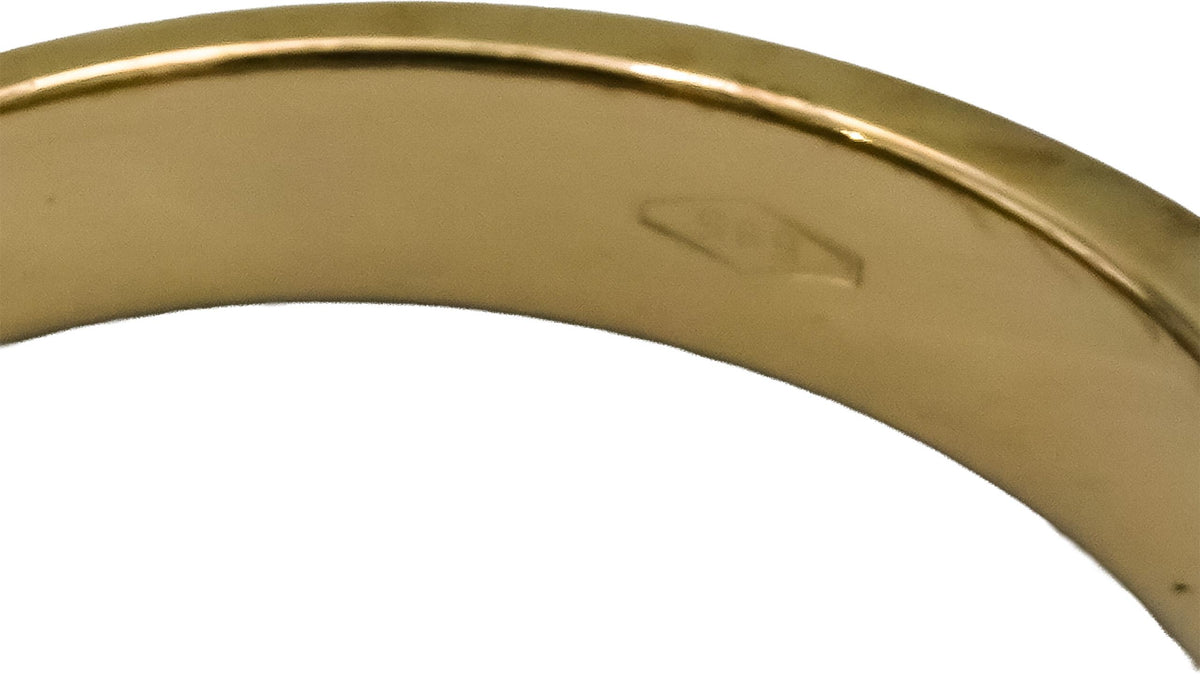 14k White and Yellow Gold VS Round Bezel Diamond Band Ring 0.50CT Size 8