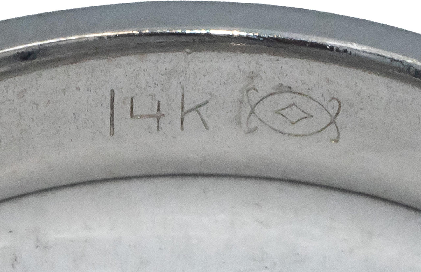 14k White Gold Round Cut Diamond Wedding Anniversary Ring .50CT Size 5.5