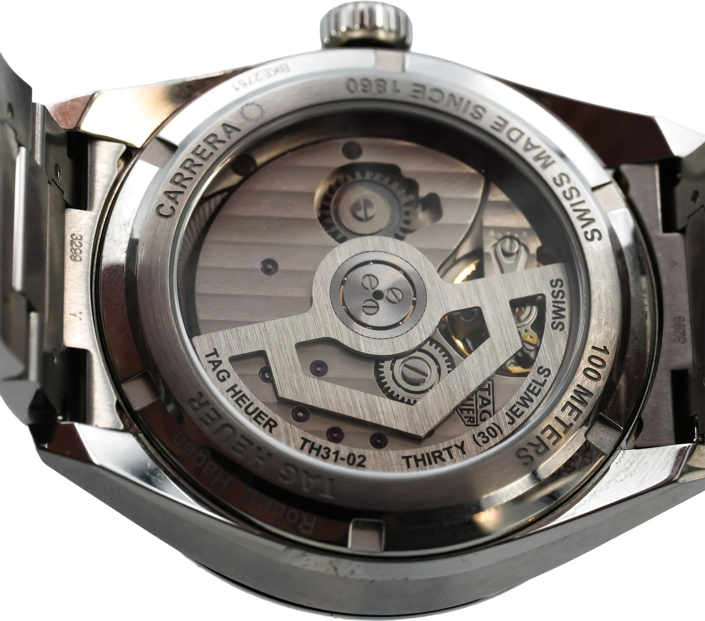 TAG Heuer Stainless Steel Carrera Automatic Day-Date 41mm Watch w/ Box
