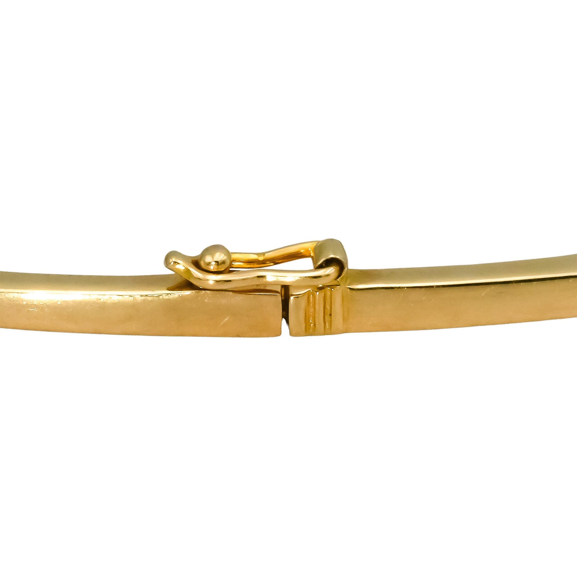 18k Yellow Gold Diamond Ruby and Sapphire Square Stacking Bangle Bracelet 1.0CT