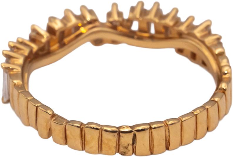 18k Yellow Gold VS Baguette Cut Diamond Band Ring 0.75CT Size 7