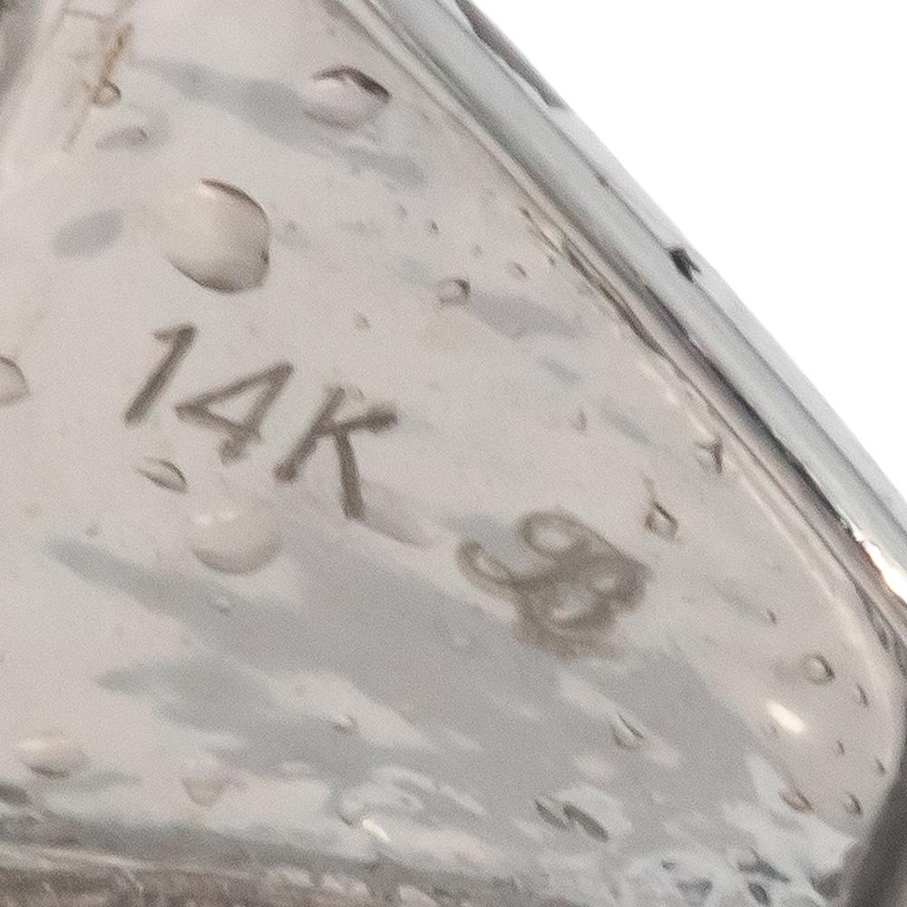 14k White Gold Round Diamond Wavy Multi-Band Ring 0.50CT Size 7.25