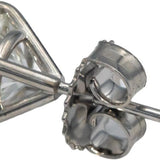 14k White Gold Jewelry Round Natural Diamond Stud Earrings 2.14CT