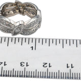 Vintage Antique 14k White Gold Round Diamond Eternity Ring 0.75CT Size 6.5
