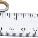 10k White & Yellow Gold Round Diamond Hoop Huggie Earrings 0.25CT