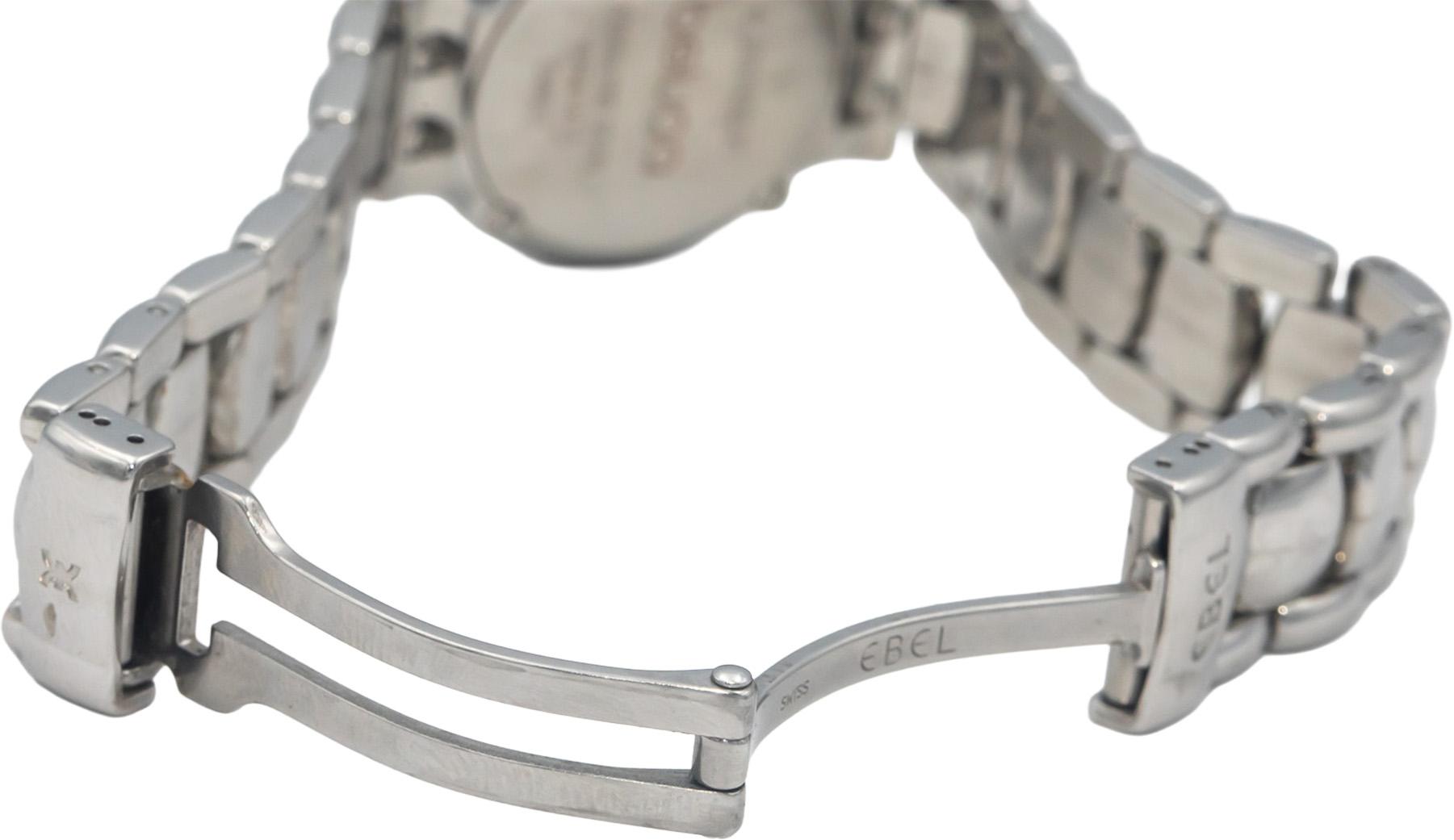 EBEL Beluga 915748-20 Stainless Steel 0.55CT Diamond & MOP Dial Quartz Watch